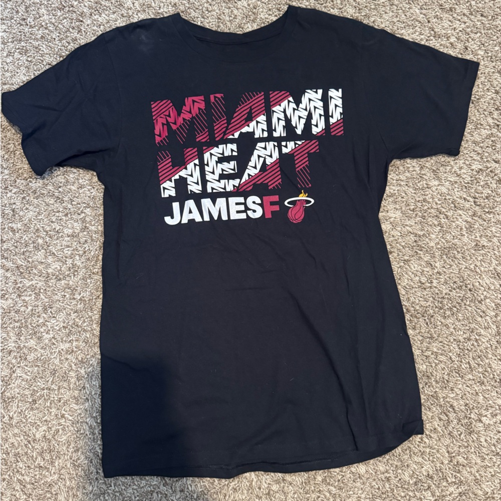 Adidas Black Miami Heat Graphic Tee